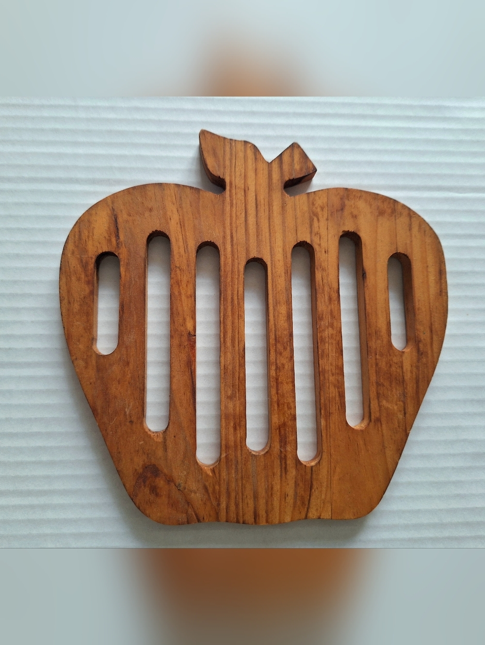 Source Unknown Wooden Apple Trivet - Brown